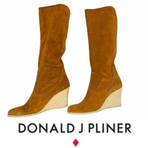 Donald J. Pliner Quinn Women’s Suede Leather Espadrille High Boots 7.5M